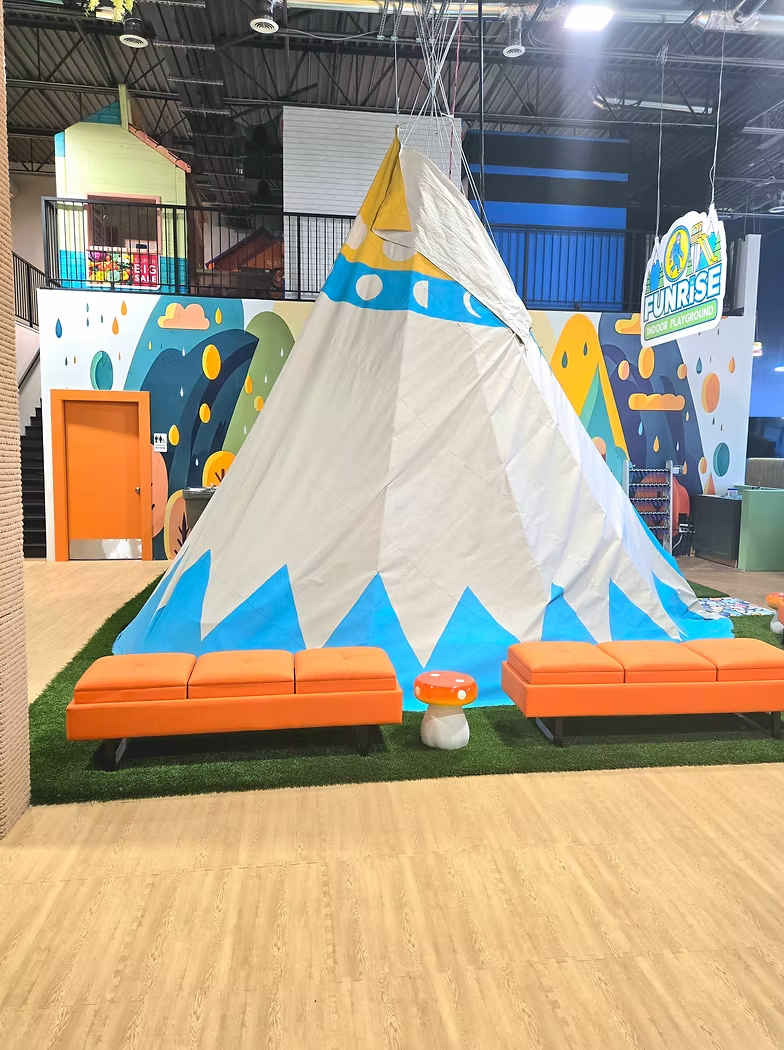 Funrise play teepee and padded activity area for young kids